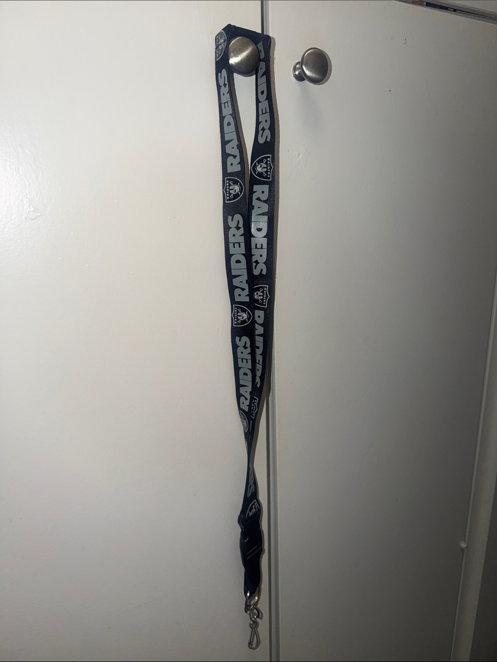Las Vegas Raiders Black and Silver Lanyard
